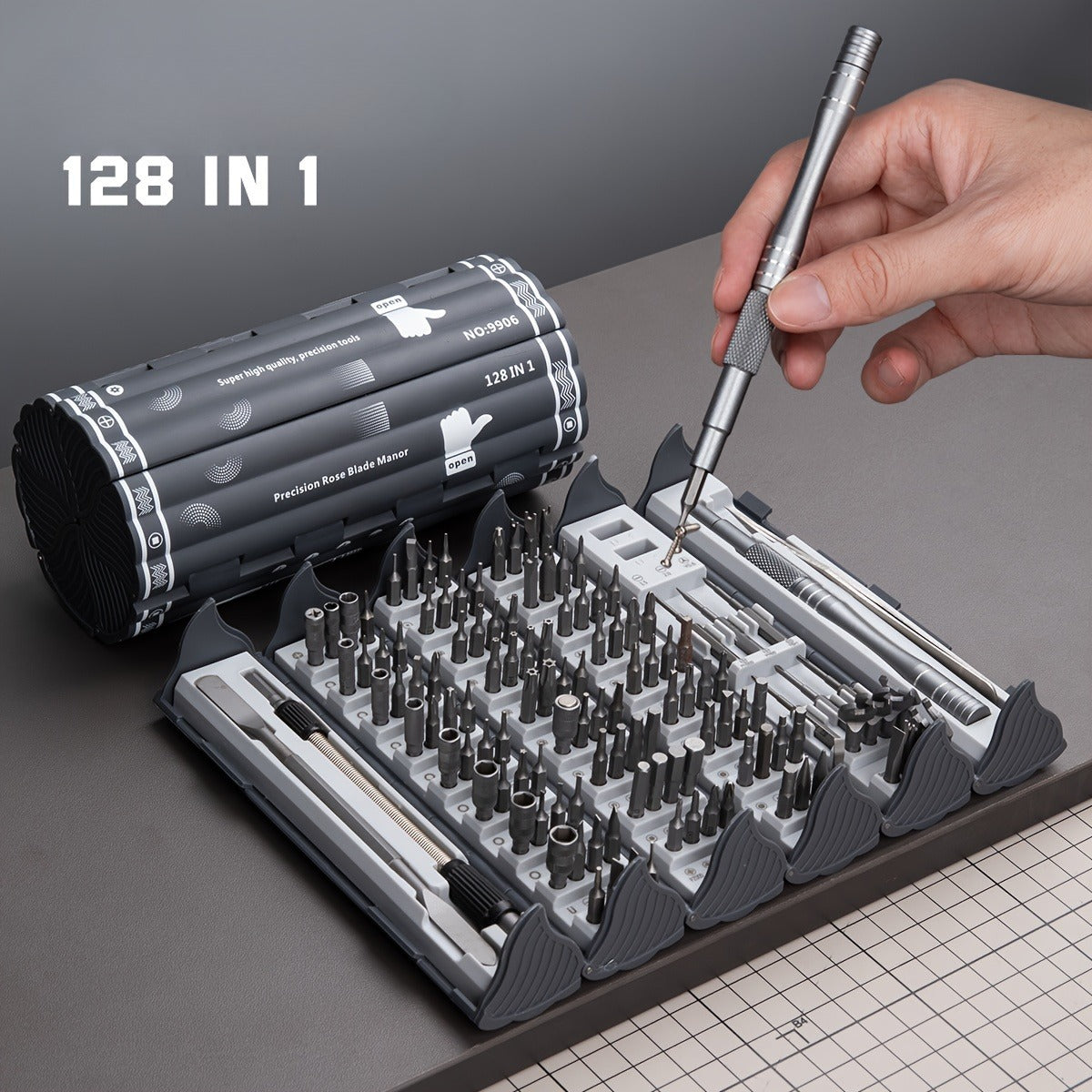 128-in-1 Precision Screwdriver Set with Magnetic Bits——Free Shipping