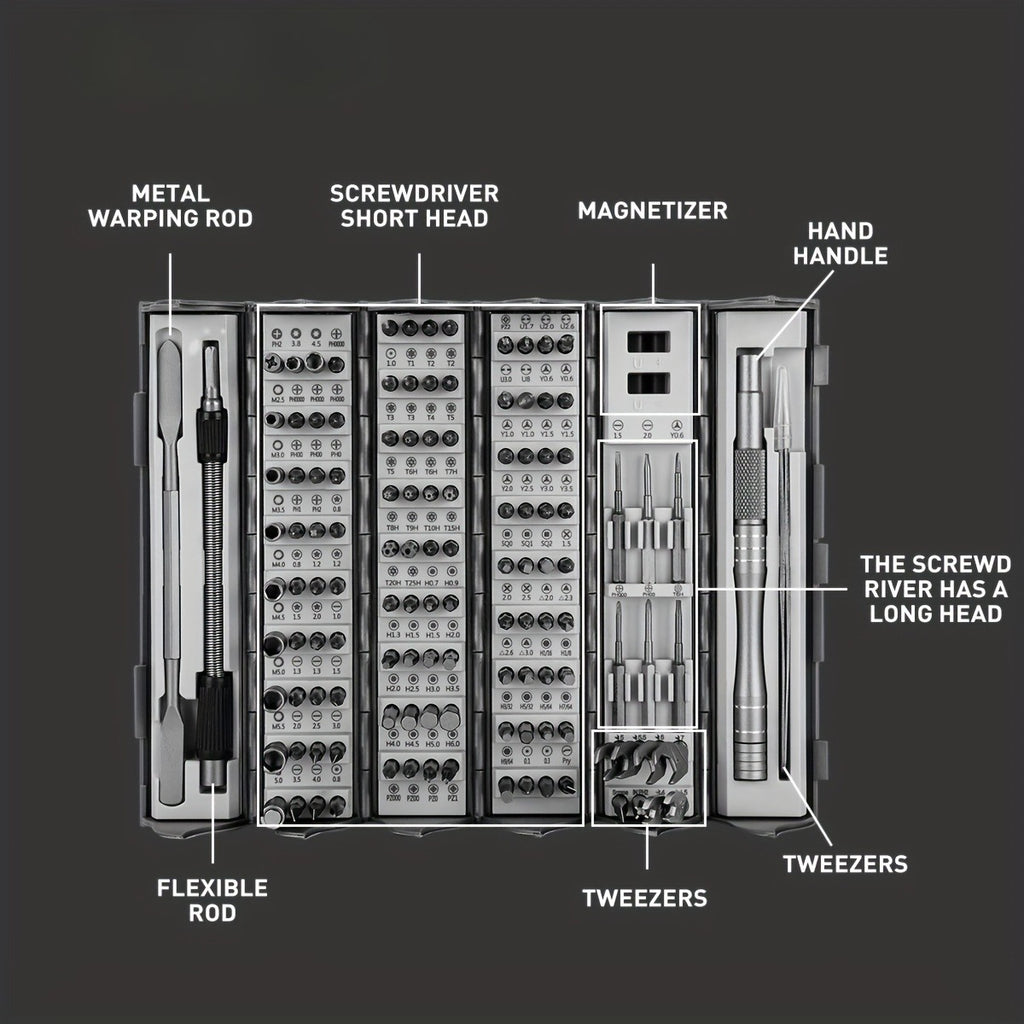128-in-1 Precision Screwdriver Set with Magnetic Bits——Free Shipping