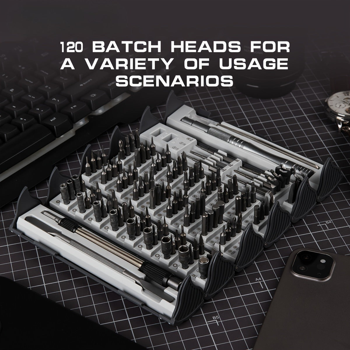 128-in-1 Precision Screwdriver Set with Magnetic Bits——Free Shipping