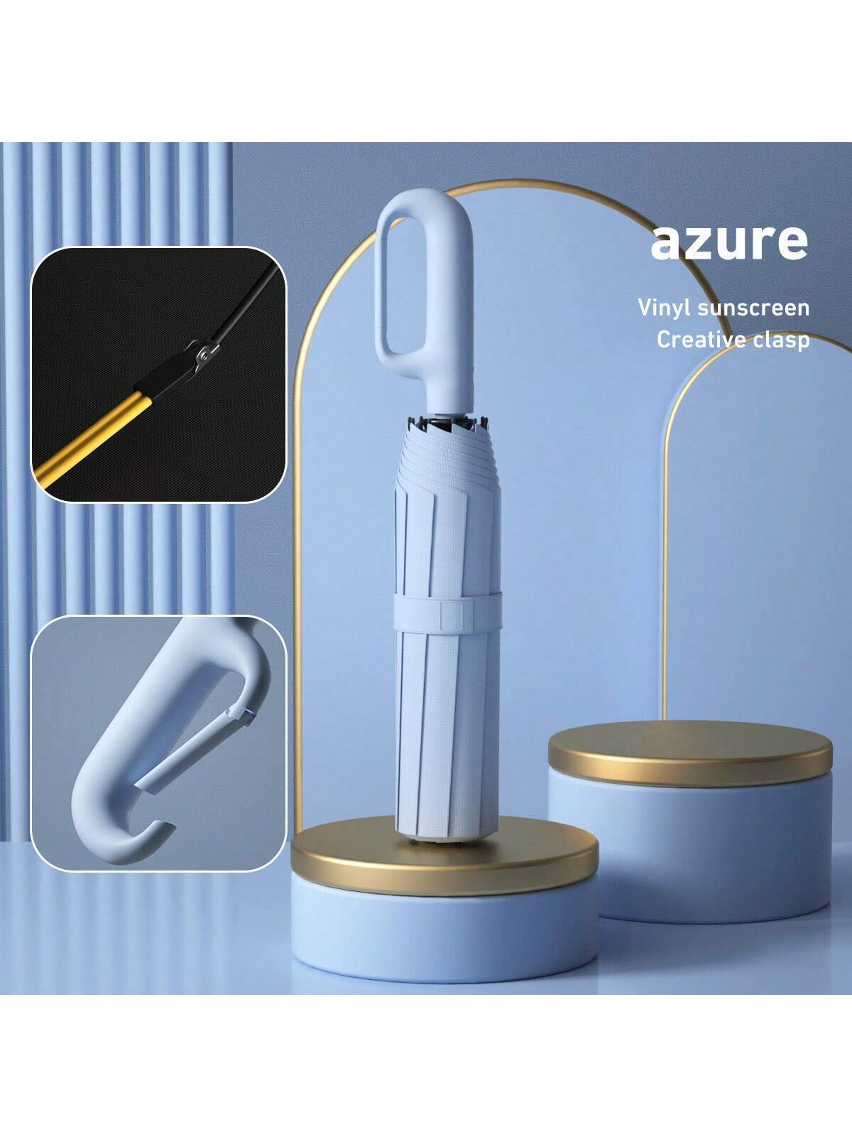 Portable All-Weather Umbrella – Shields from Sun, Rain & Wind——Free Shipping
