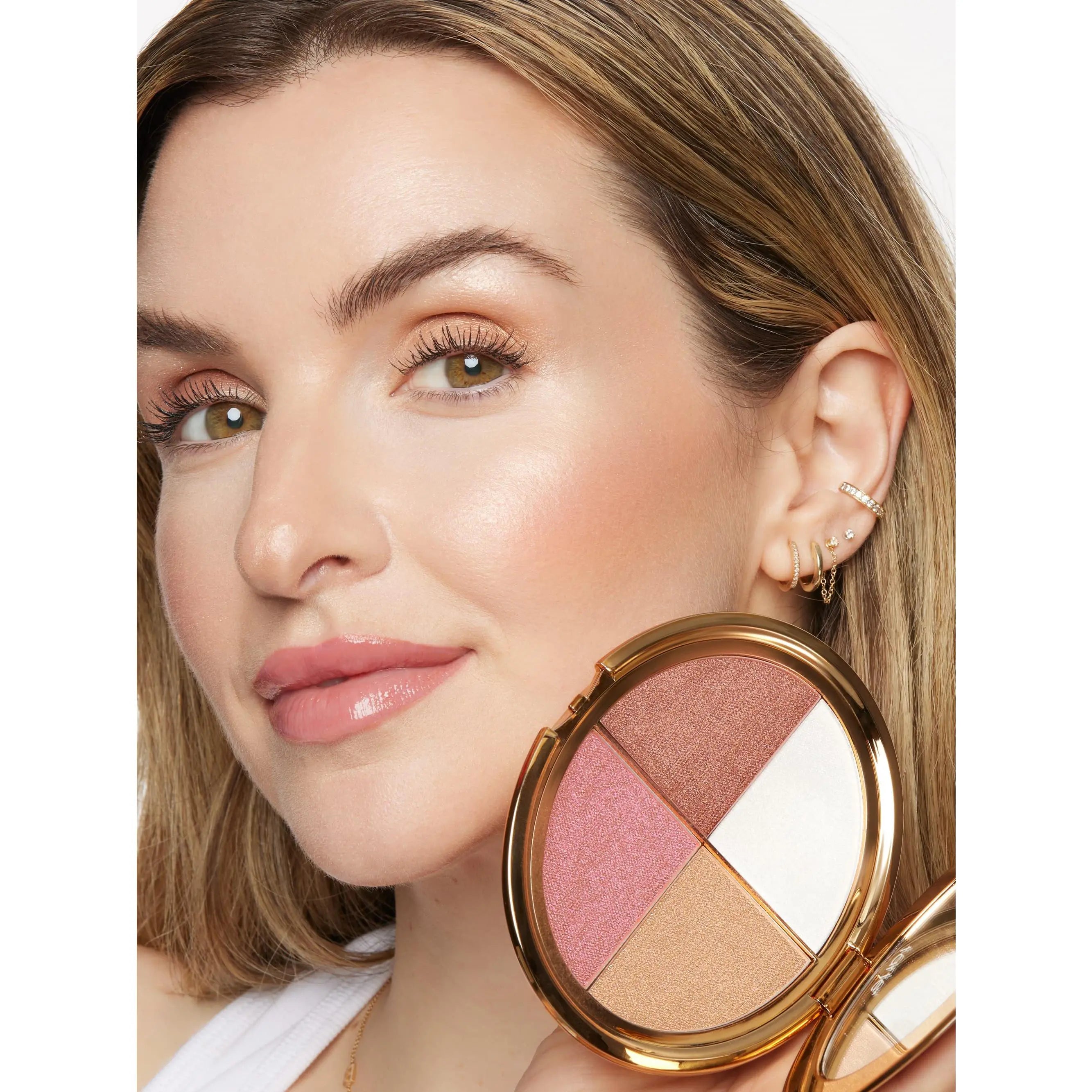 Multi-Use Glow Palette – Silky Highlighter for Face & Eyes