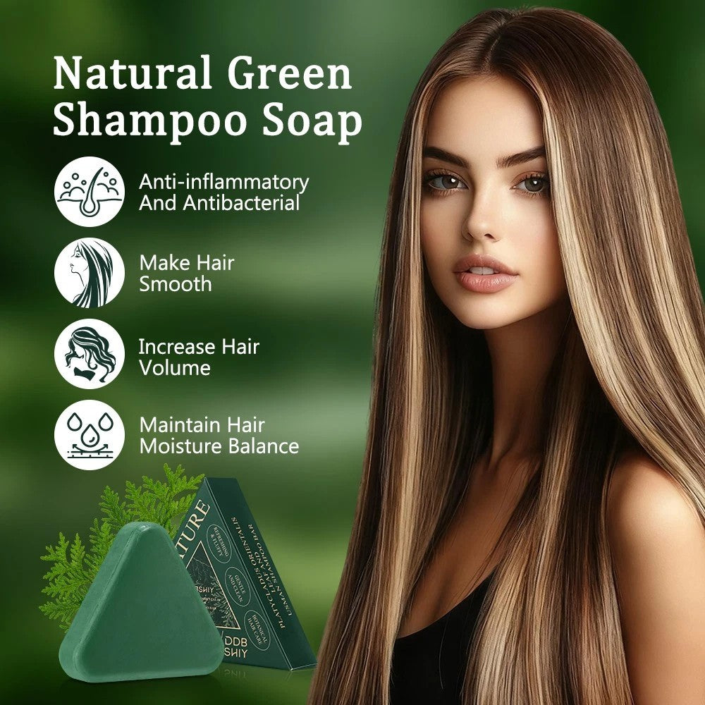 Natural Herbal Shampoo Soap — Deep Cleansing & Healthier-Looking Hair ——Free Shipping