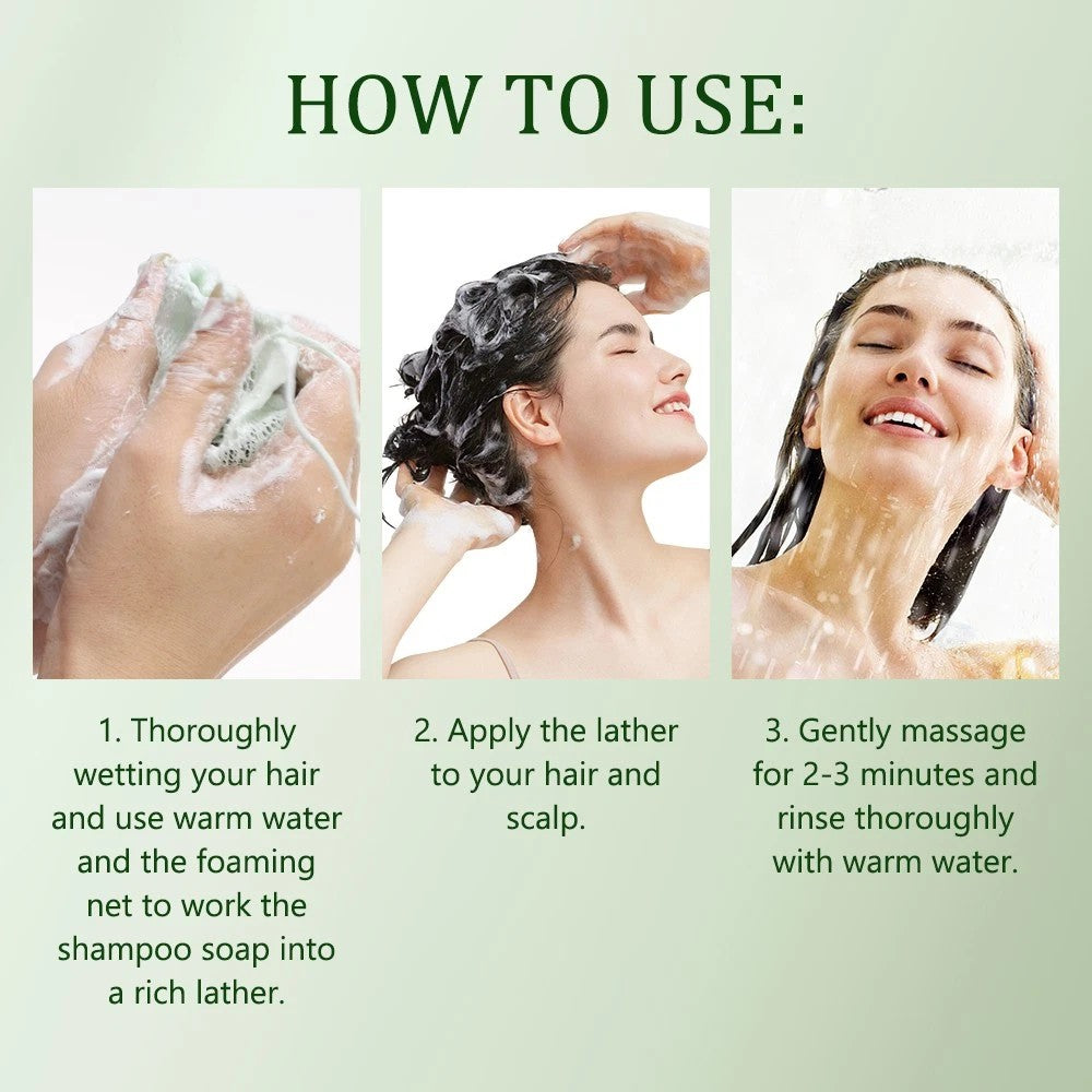 Natural Herbal Shampoo Soap — Deep Cleansing & Healthier-Looking Hair ——Free Shipping