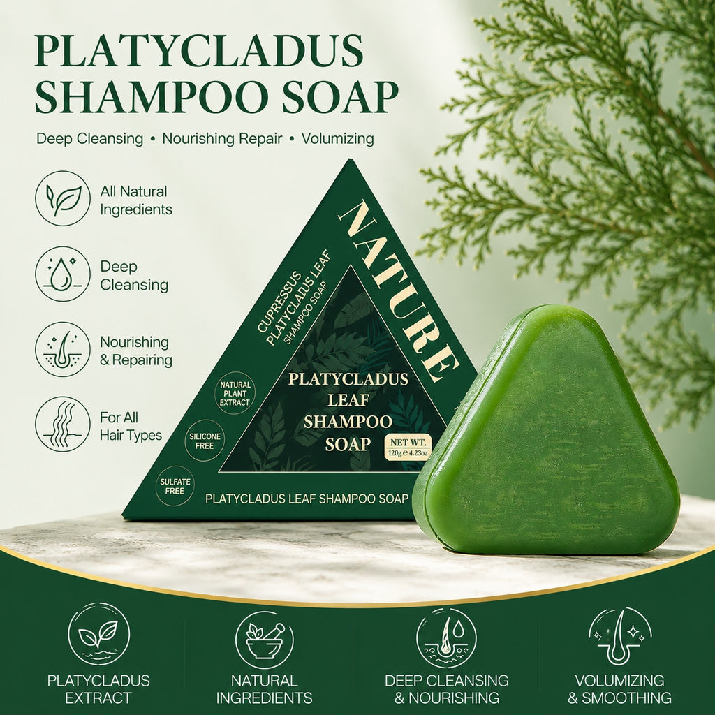 Natural Herbal Shampoo Soap — Deep Cleansing & Healthier-Looking Hair ——Free Shipping
