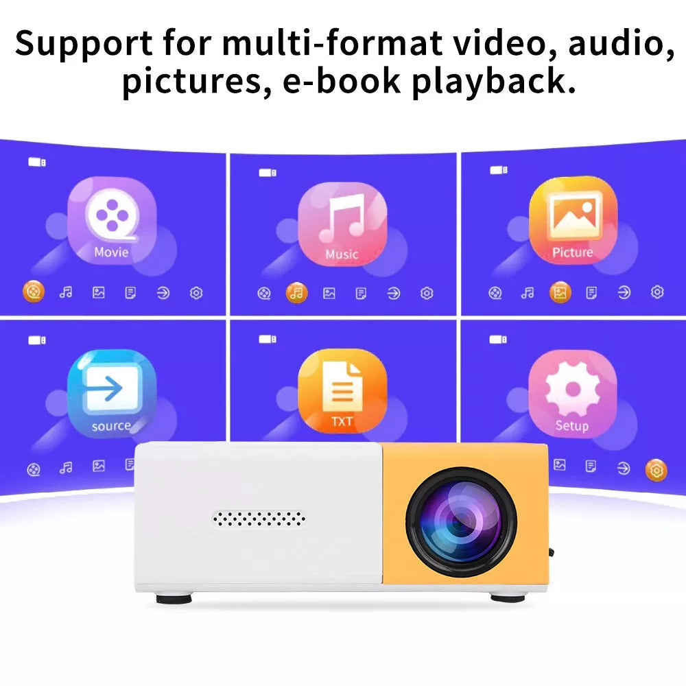 Portable Mini Projector — Big Screen Entertainment Anywhere——Free Shipping