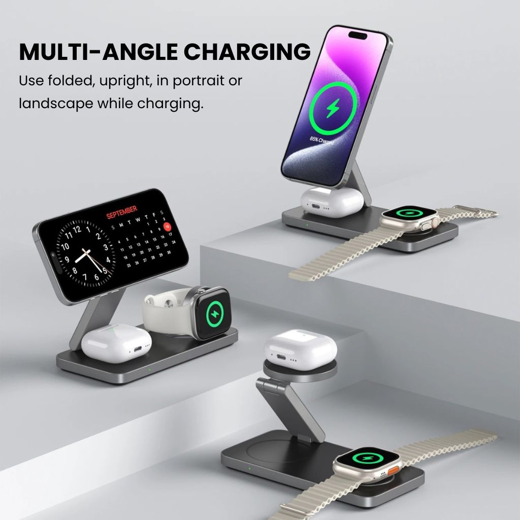 3-in-1 Magnetic Wireless Charging Station——Free Shipping