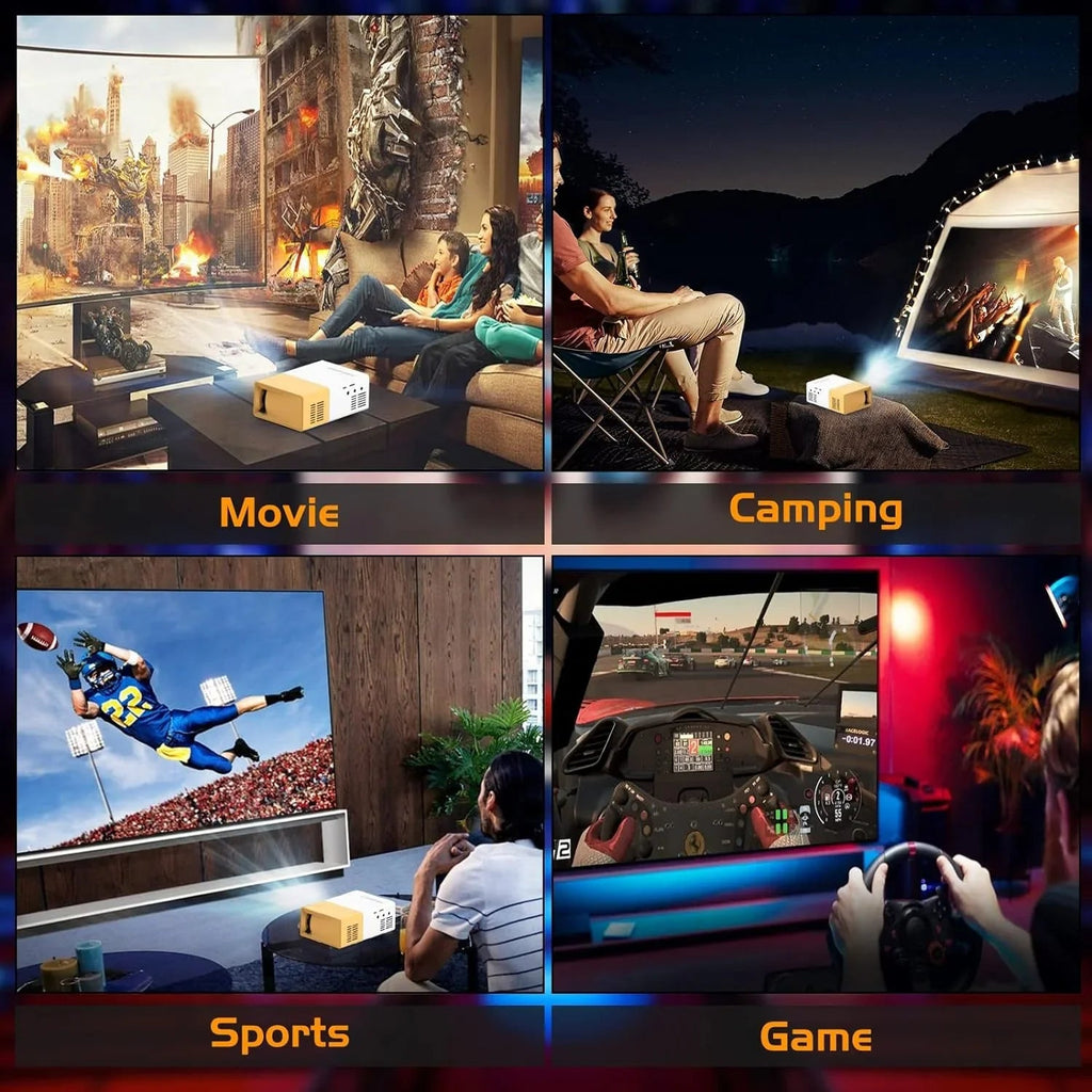 Portable Mini Projector — Big Screen Entertainment Anywhere——Free Shipping