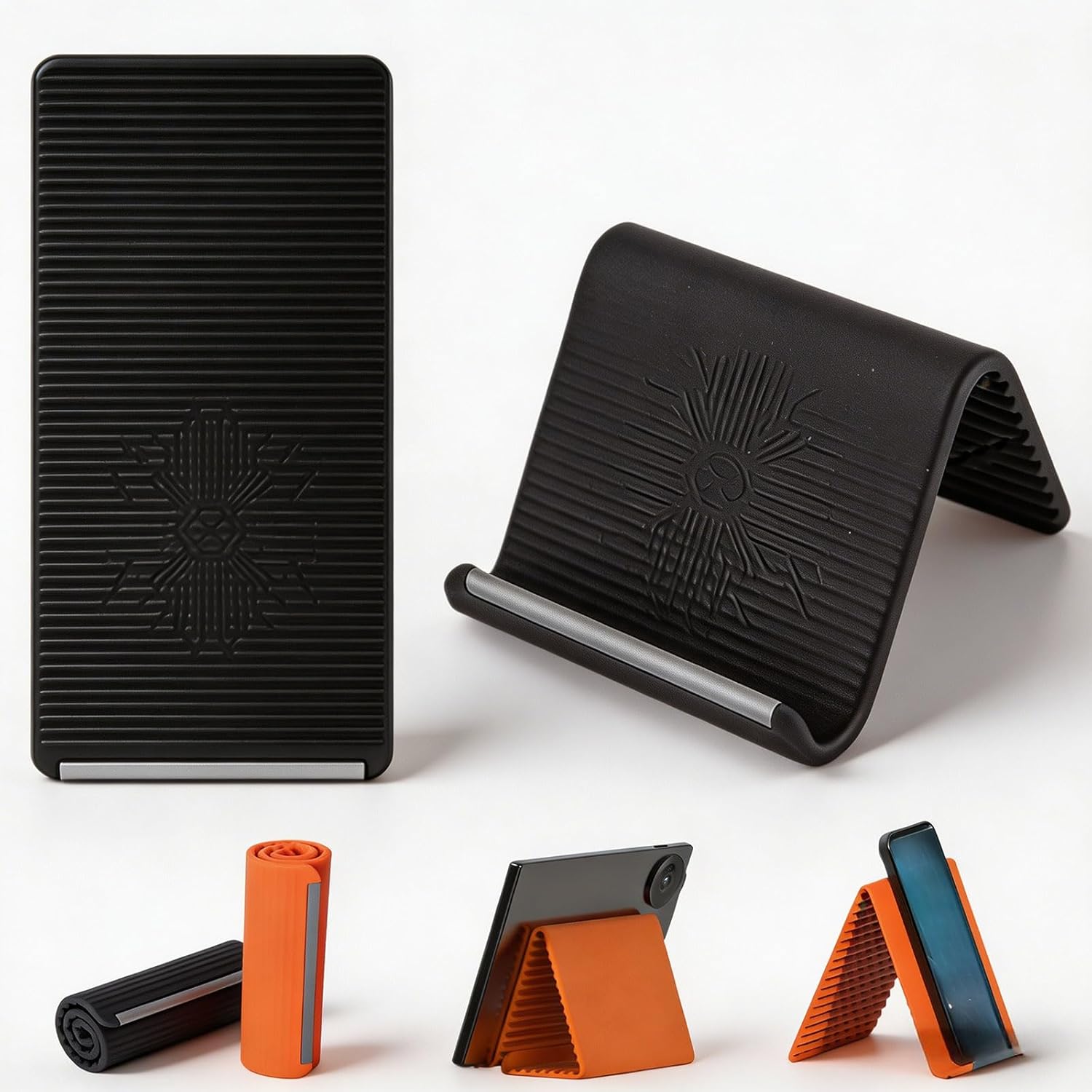 Flexible Foldable Phone & Tablet Stand  Portable Anti-Slip Desktop Mount | Rollable | Multi-Device Compatible——Free Shipping
