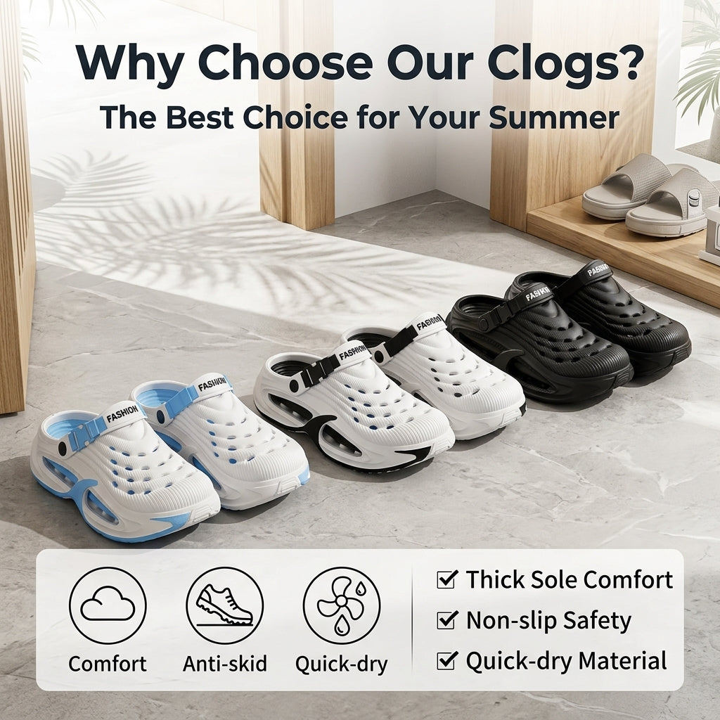 Lightweight Unisex Comfort Clogs